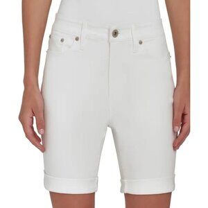 DKNY Jeans Women's Denim Bermuda Short (White, 5)